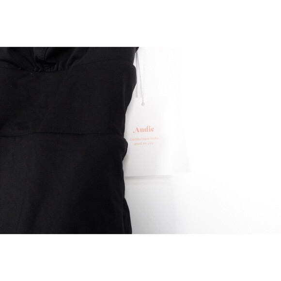 NWT Andie Swim Mykonos LT One Piece Smooth Black Swimsuit, Size Small Tall ST - Picture 4 of 11